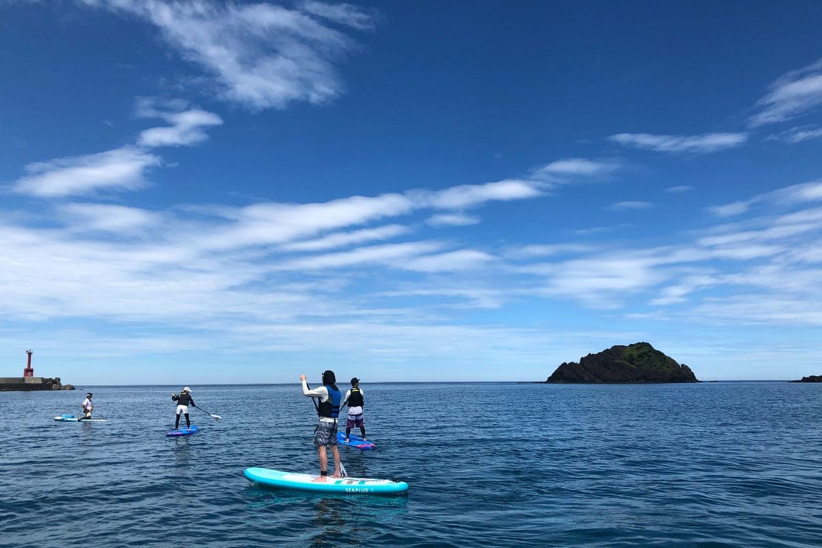 SUP体験諸寄海岸